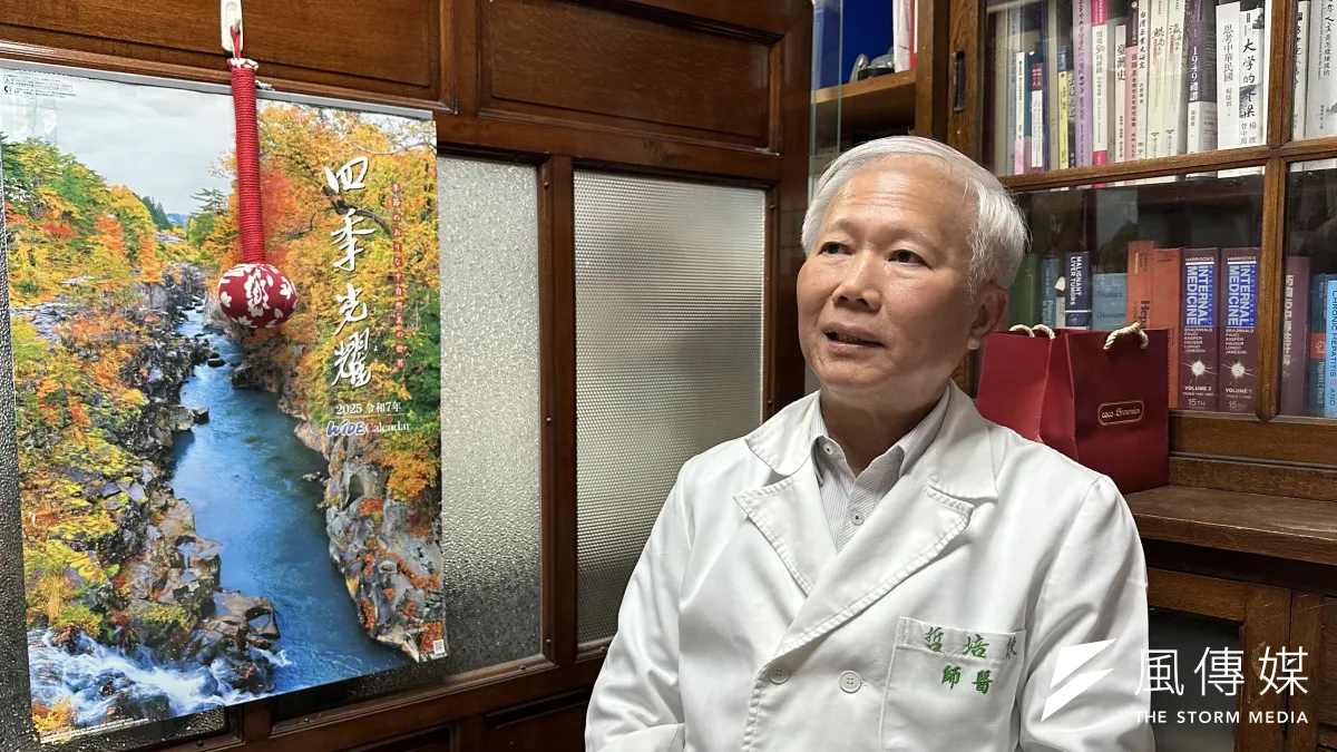 Academia Sinica Academician Chen Pei-jer, speaking in an interview with The Storm Media, said gene editing has formally ushered in a new clinical era of xenotransplantation. (Photo by Apple Chang))