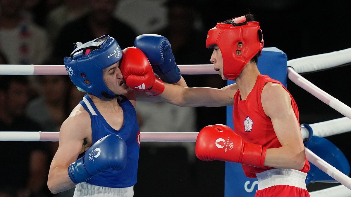 台灣女子拳擊好手林郁婷7日晚間在巴黎奧運女子57公斤級4強賽,成功擊敗土耳其對手挺進金牌戰。(圖/中華奧會提供) 台灣女子拳擊好手林郁婷7日晚間在巴黎奧運女子57公斤級4強賽,成功擊敗土耳其對手挺進金牌戰。(圖/中華奧會提供)