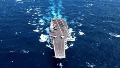 中國海軍的遼寧艦。(人民海軍公眾號)
