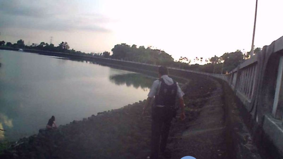 激動女子潭邊輕生 警消合力阻憾事 激動女子潭邊輕生 警消合力阻憾事