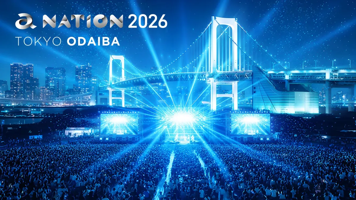 23年ぶりにお台場で開催される「a-nation 2026」が、あす10月3日に開幕する。総勢39組のアーティストが出演するほか、会場では多彩なブースも展開される。(エイベックス・ライヴ・クリエイティヴ株式会社提供)