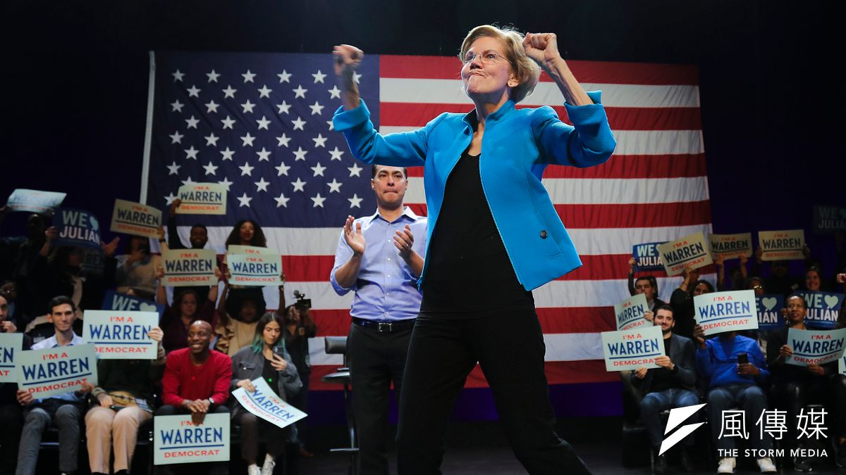 美國民主黨2020總統參選人、麻州聯邦參議員華倫。(AP) 美國民主黨2020總統參選人、麻州聯邦參議員華倫。(AP)