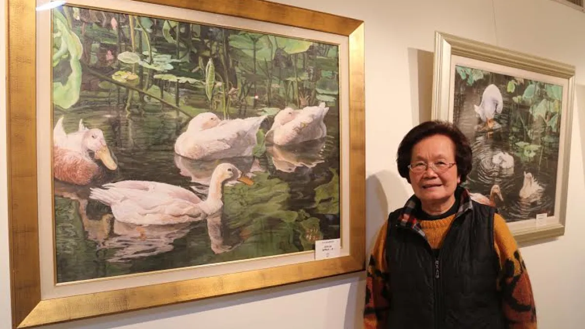 林初枝繪畫展 葫蘆墩文化中心展出