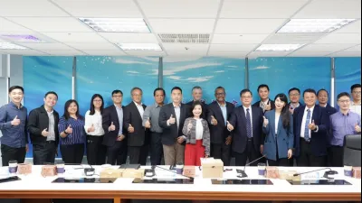 海委會邀請國際海事承包商協會、中華民國海事工程聯合促進會、Iberdrola Taiwan及英國在台辦事處針對離岸風場海事安全進行交流分享。(圖/海委會提供)