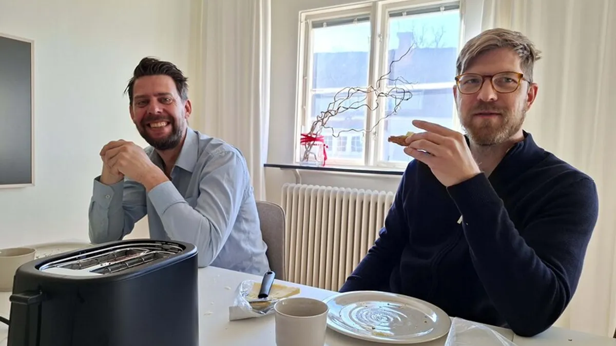 瑞典人熱愛Fika,連上班時間也不例外,花個15分鐘喝杯咖啡有益工作表現與職場和諧。
中央社記者辜泳秝韋克舍攝 115年4月21日