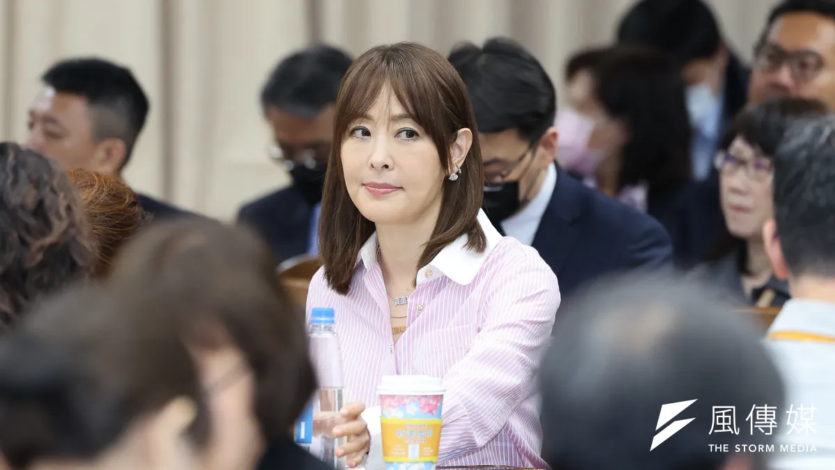 台北101董事長賈永婕批蔣向民進黨輸誠。(陳品佑攝)