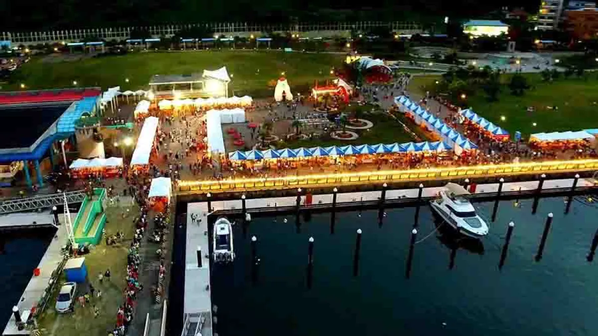 碧砂漁港夜晚吹海風、聽音樂,享受夏夜。(圖/基隆市政府提供)