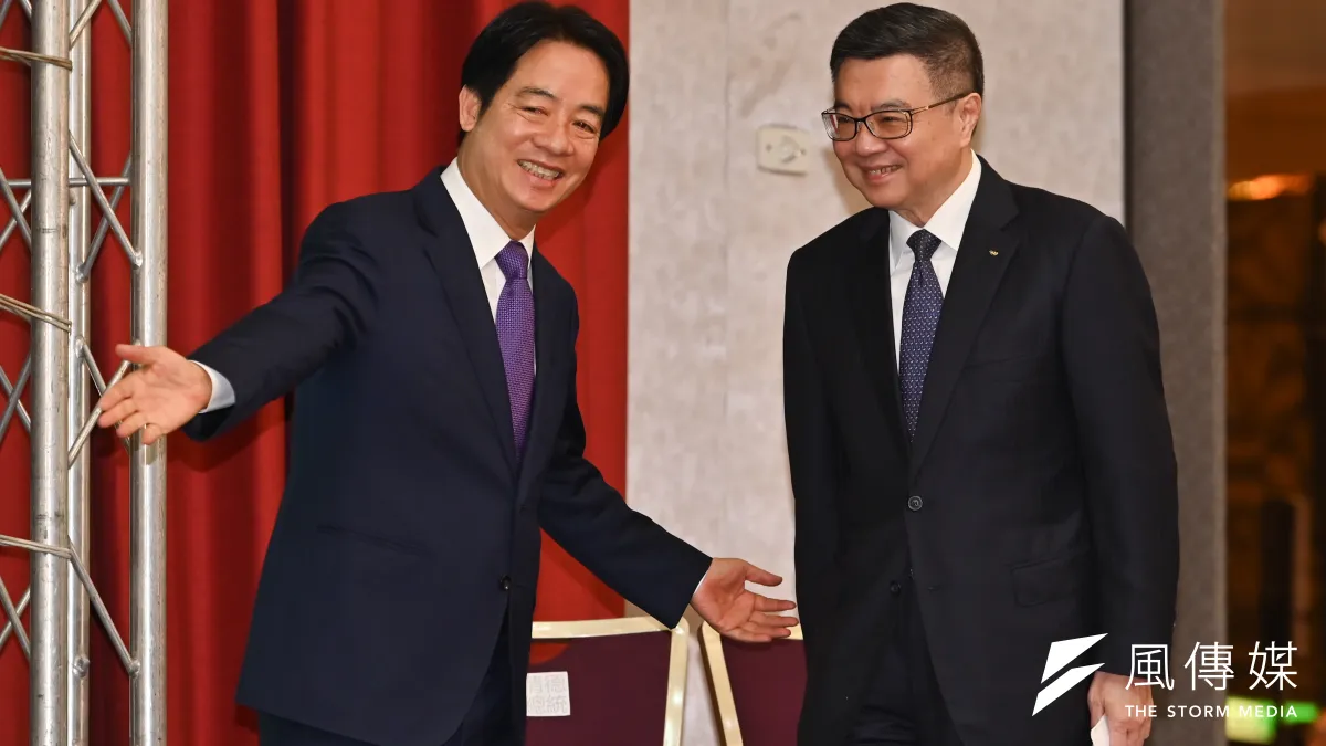 準總統賴清德10日宣布首波內閣名單,由民進黨前主席卓榮泰擔任行政院長。(陳昱凱攝)