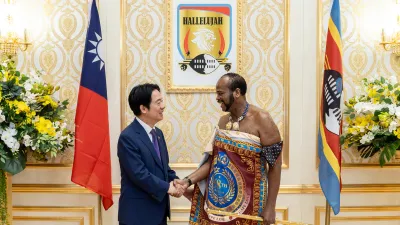 總統賴清德抵達非洲友邦史瓦帝尼展開國是訪問。(總統府提供)