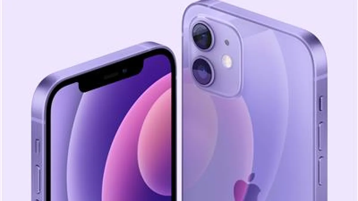 iPhone 12推出紫色外殼新款。(美聯社)