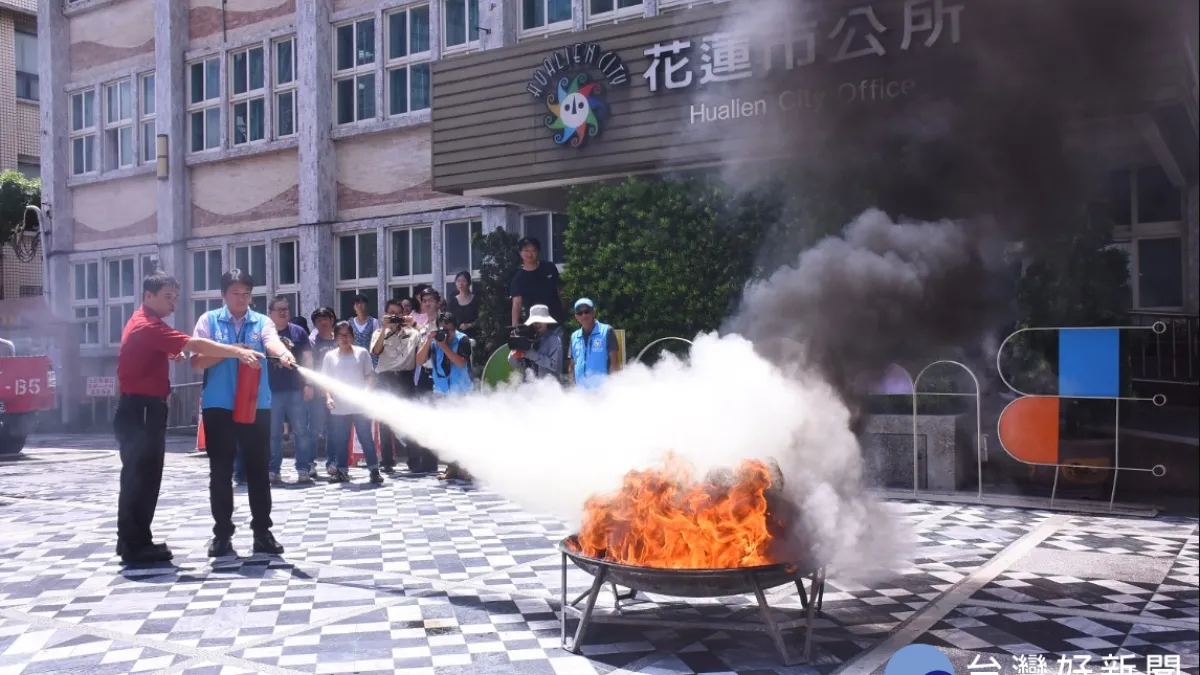 強化救災能力 花蓮市公所消防演練訓身手