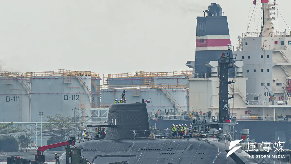 國造潛艦預計要在2025年3到4月間進行海測(SAT),海鯤號(見圖)能否通過考試,攸關國家戰力。(傅啟禎攝)