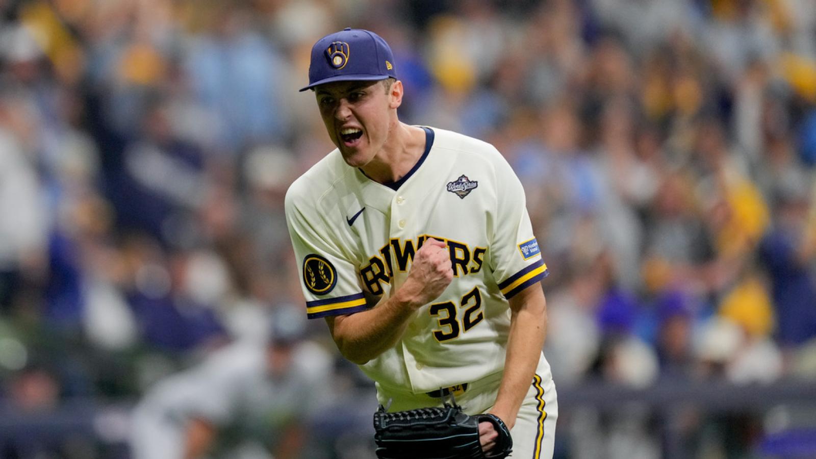 MLB世界大賽》釀酒人火球男狂飆166公里創紀錄,首戰3比2險勝光芒