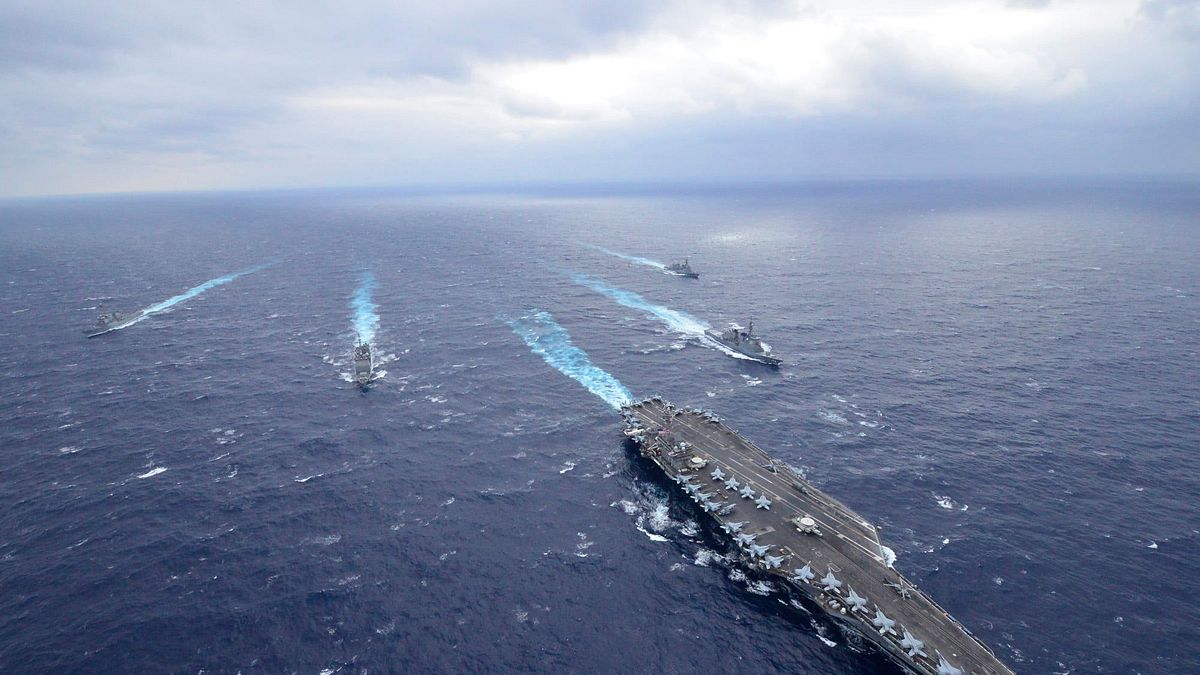 美日聯合演練。(翻攝海上自衛隊臉書) 美日聯合演練。(翻攝海上自衛隊臉書)