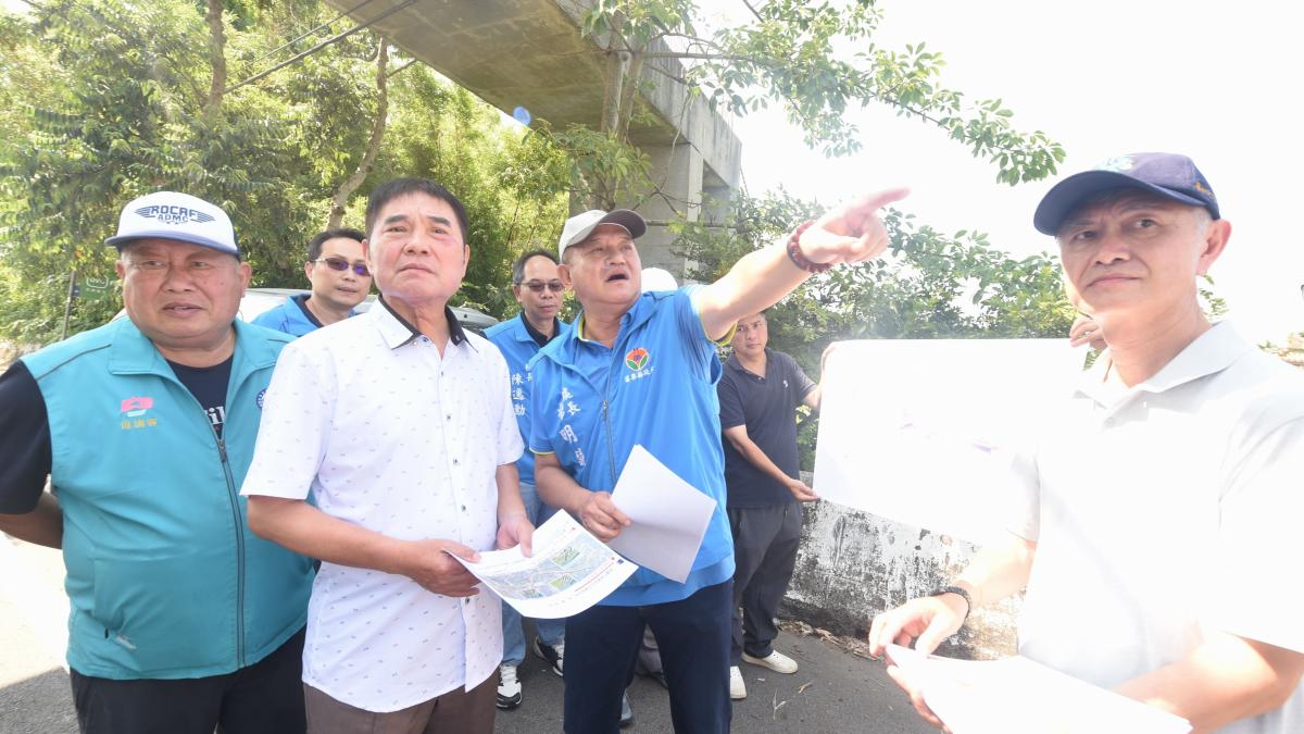 鍾東錦會勘銅科放流專管路徑 指示業管單位密切配合加速推動進程