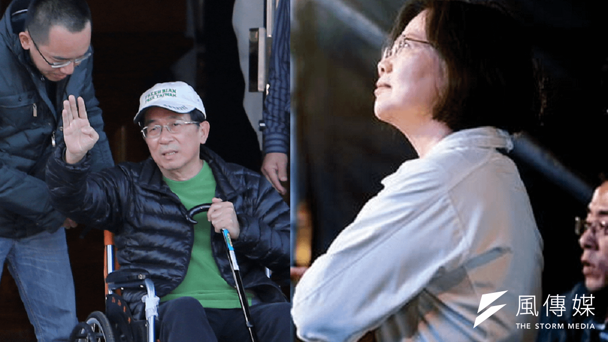 民進黨主席蔡英文大概想不到,八年之後,扁障礙還會是她最後一哩路的關鍵路障。(吳逸驊攝、蔡英文臉書/風傳媒合成) 民進黨主席蔡英文大概想不到,八年之後,扁障礙還會是她最後一哩路的關鍵路障。(吳逸驊攝、蔡英文臉書/風傳媒合成)