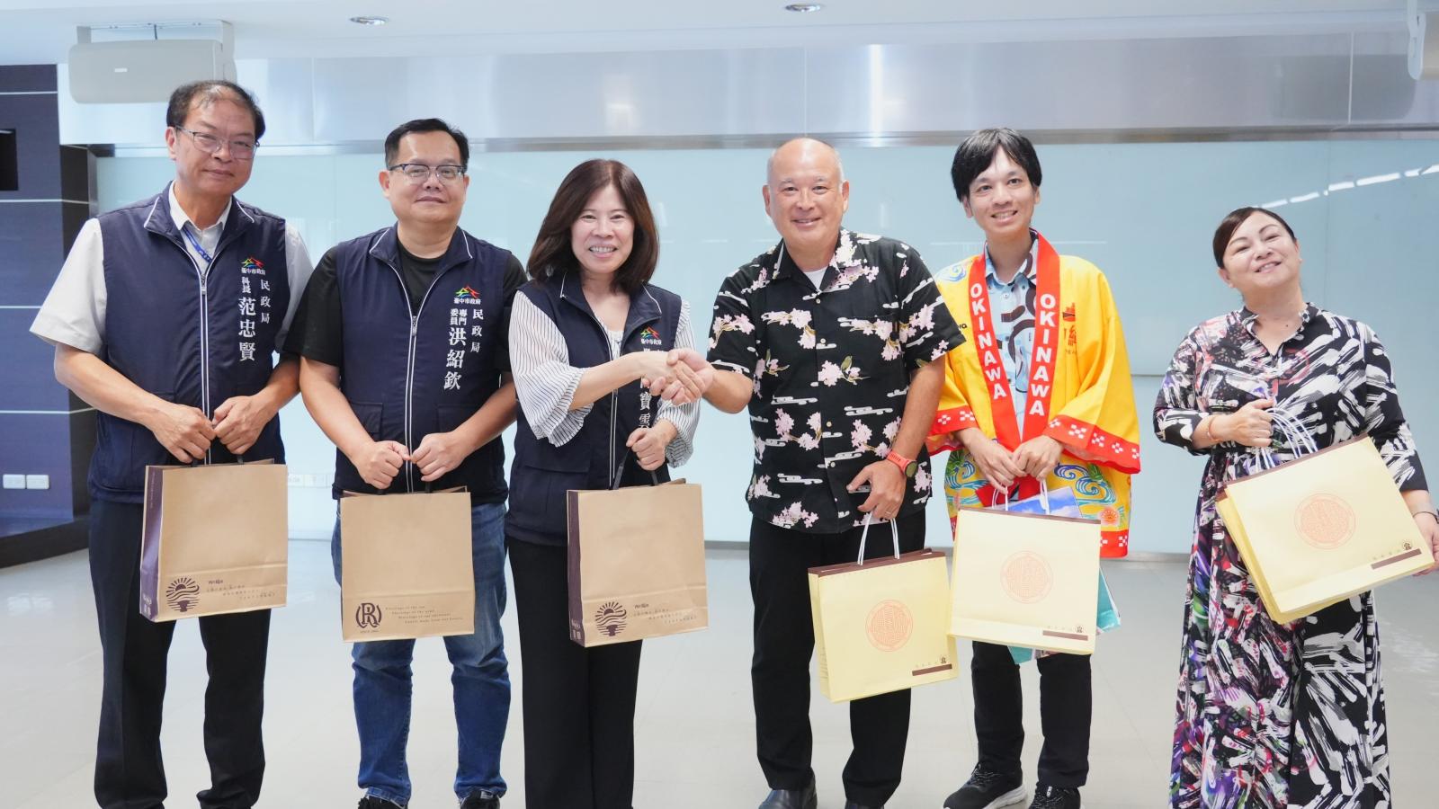 台中市民聯合婚禮首航沖繩 沖繩婚禮觀光團隊訪中市府