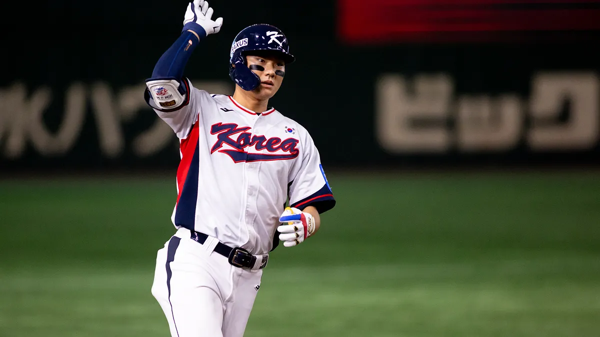 「ラグザス 侍ジャパンシリーズ 2025 日本 vs 韓国」第2戦で終盤に2本の本塁打を浴び、7―7の引き分けに。韓国はこれで対日本の10連敗に終止符を打った。(写真/丁勤紜提供) 「ラグザス 侍ジャパンシリーズ 2025 日本 vs 韓国」第2戦で終盤に2本の本塁打を浴び、7―7の引き分けに。韓国はこれで対日本の10連敗に終止符を打った。(写真/丁勤紜提供)