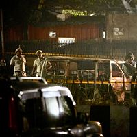 2025年11月10日。インドのデリー歴史的ランドマーク、レッド・フォート近隣で車両爆発が発生し、少なくとも10人が死亡。(写真/AP通信提供) 2025年11月10日。インドのデリー歴史的ランドマーク、レッド・フォート近隣で車両爆発が発生し、少なくとも10人が死亡。(写真/AP通信提供)