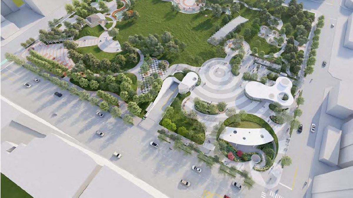 北屯區敦化公園地下停車場完工模擬圖。圖/台中市政府交通局提供 北屯區敦化公園地下停車場完工模擬圖。圖/台中市政府交通局提供