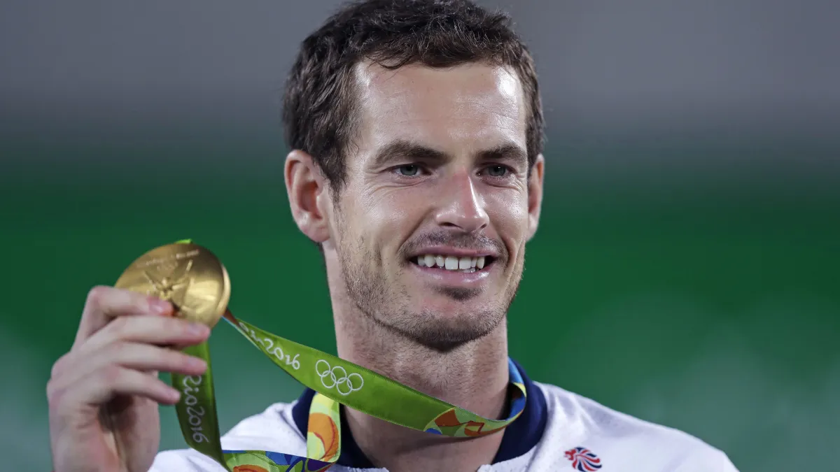 英國名將莫瑞(Andy Murray)成為首位蟬聯奧運網球男單冠軍的選手。(美聯社)