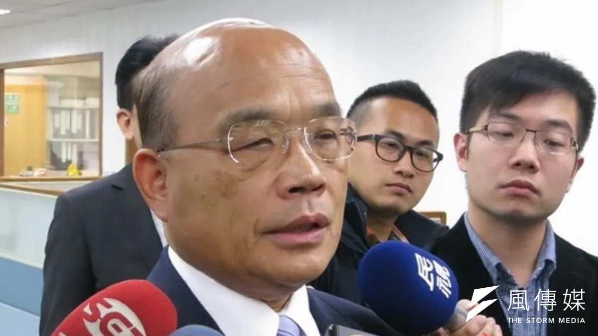 針對柯文哲醫師日前「律師世代應結束」一說,民進黨主席蘇貞昌8日下午表示,不必太計較。(王立柔攝)