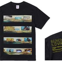 許家維による作品《シリコン・セレナーデ》をモチーフにした半袖Tシャツ。半導体ウェハーに用いられるシリコンをテーマにした作品だ。(資料写真 東京森美術館より) 許家維による作品《シリコン・セレナーデ》をモチーフにした半袖Tシャツ。半導体ウェハーに用いられるシリコンをテーマにした作品だ。(資料写真 東京森美術館より)