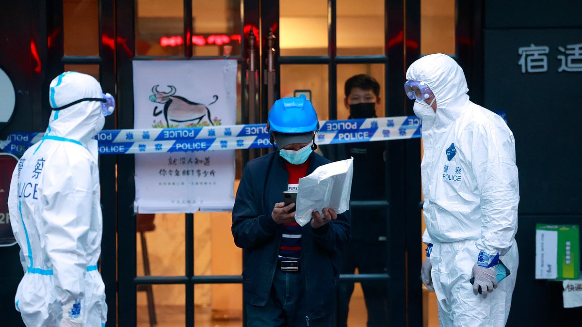 2022年3月,中國新冠肺炎疫情再起,上海被迫封城(AP) 2022年3月,中國新冠肺炎疫情再起,上海被迫封城(AP)