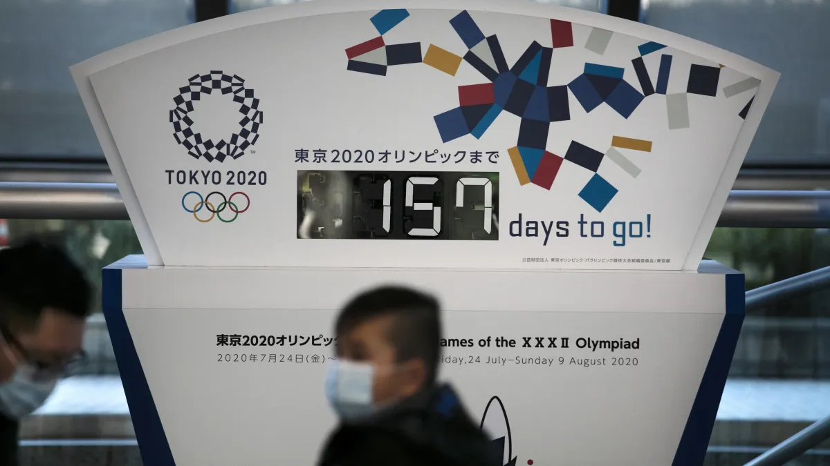 2020年武漢肺炎(新冠肺炎)疫情衝擊日本,奧運能否順利舉行大有疑問(AP)