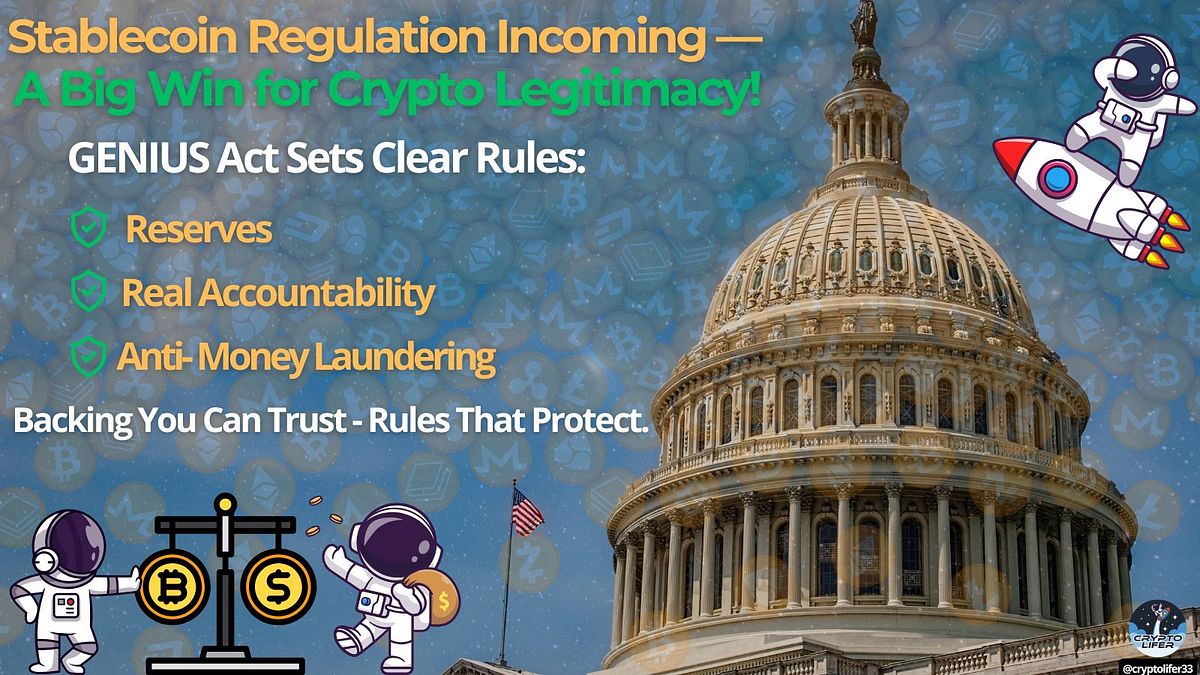 5月19日、米国上院は賛成66票対反対32票で手続き投票を通過し、Genius法案を推進した。来週にも実質的な投票段階に入り、下院審議に送られる予定である。(@CryptoLifer33 Xより) 5月19日、米国上院は賛成66票対反対32票で手続き投票を通過し、Genius法案を推進した。来週にも実質的な投票段階に入り、下院審議に送られる予定である。(@CryptoLifer33 Xより)