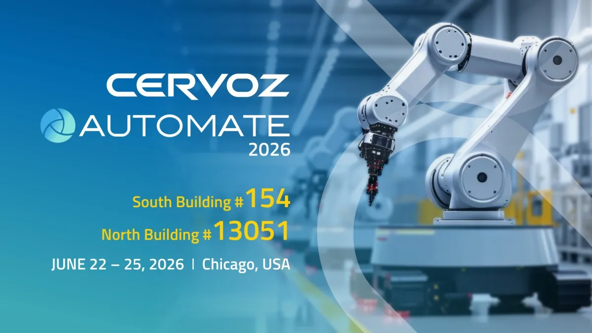 Cervoz at Automate 2026: Industrial Storage and Connectivity Solutions for AI-Driven Automation