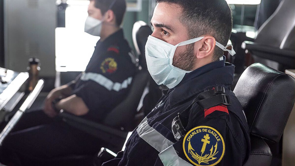 法國「戴高樂號」航母的水兵。(美聯社) 法國「戴高樂號」航母的水兵。(美聯社)