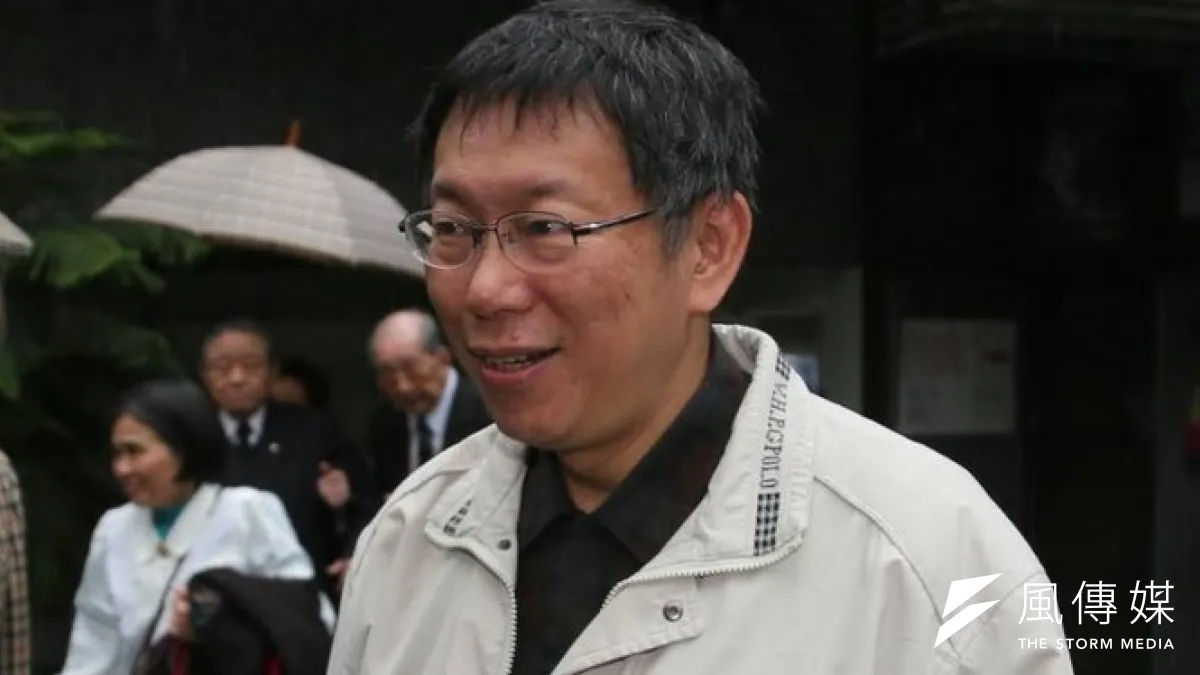 醫師柯文哲18日受訪時提到胡志強妻子邵曉玲車禍受傷後,腦袋秀逗,此言一出再度被批失言。(余志偉攝)