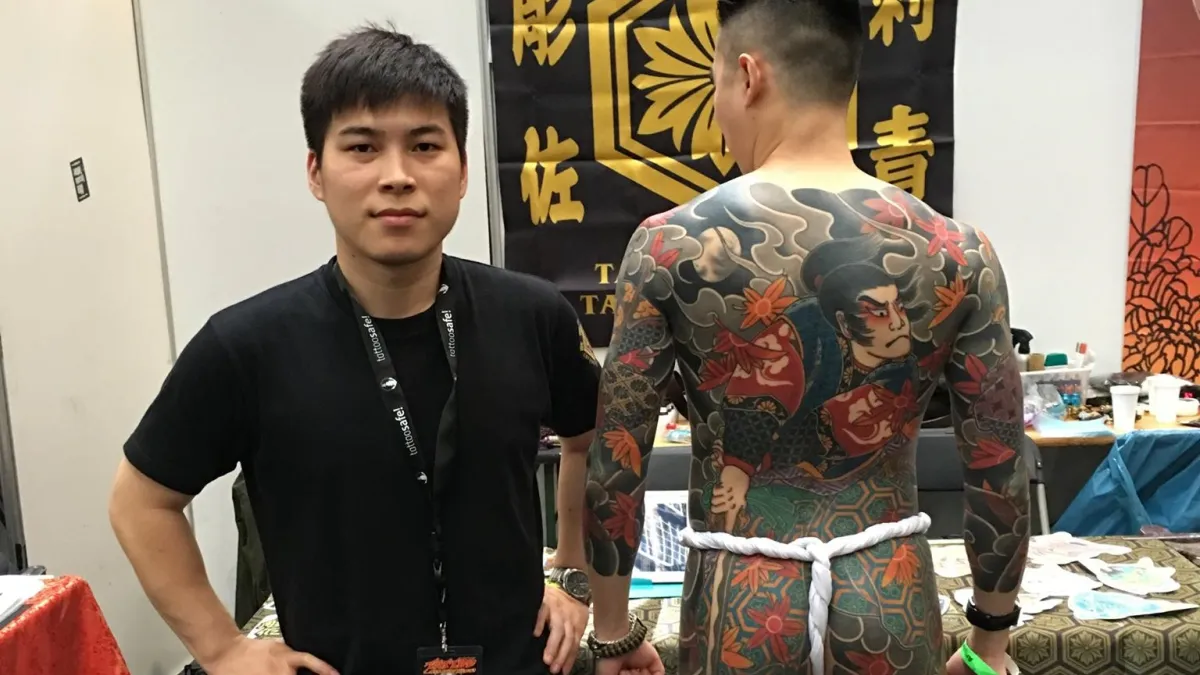 陳韋佐以一幅日本浮世繪風格的宮本武藏刺青屢獲佳績。(圖/陳韋佐提供)