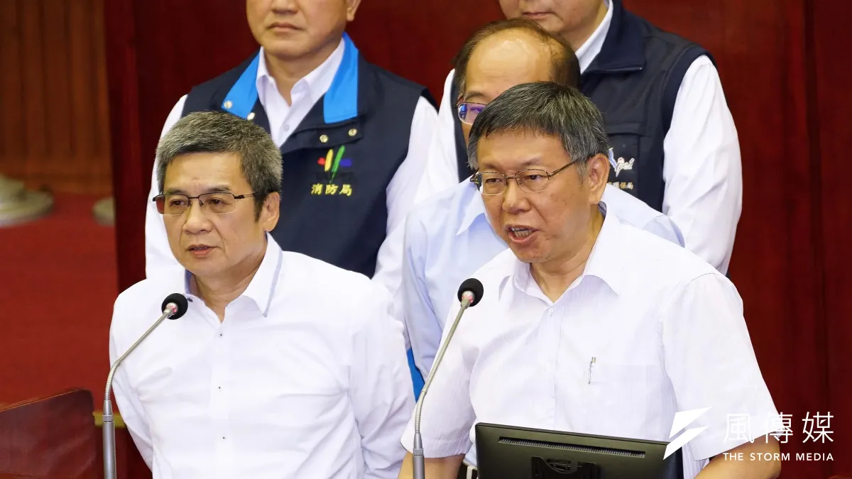 20190530-台北市議會市政總質詢,市長柯文哲動怒,北捷董事長李文宗同台備詢。(盧逸峰攝)