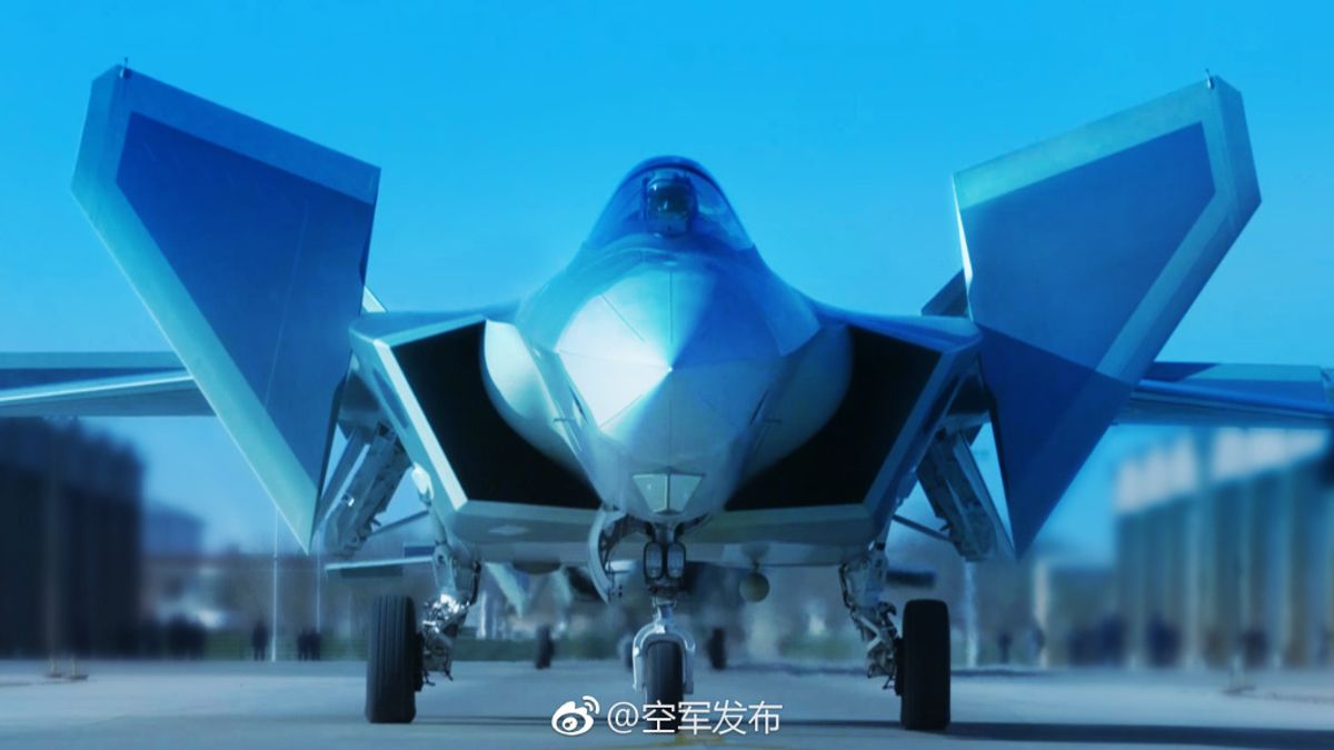 殲-20。(中國空軍官方微博) 殲-20。(中國空軍官方微博)