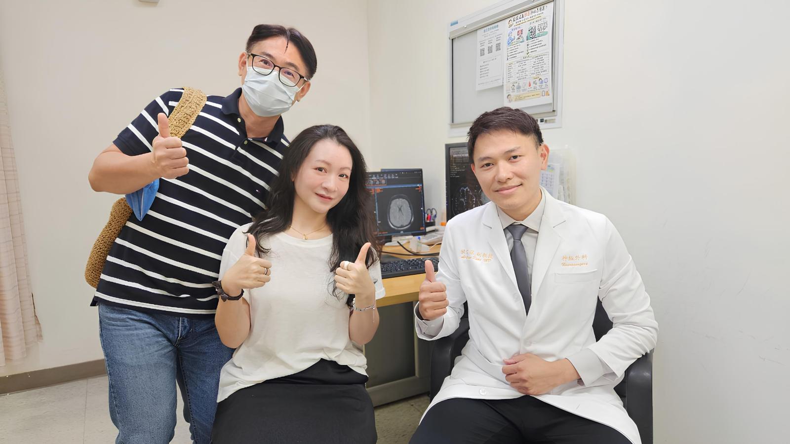40歲女突拿不住手機、手腳無力!北醫揪出4公分腦瘤 微創開顱保住長髮不留疤