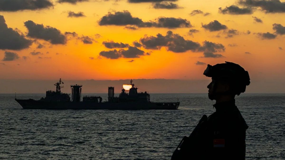 參與遠洋護航任務的中國海軍護航編隊。(資料照,中國軍網) 參與遠洋護航任務的中國海軍護航編隊。(資料照,中國軍網)