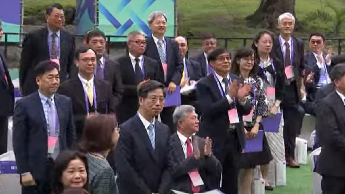 總統蔡英文在520就職演說中,特別點名口罩國家隊及防疫英雄表達感謝。(資料照,取自總統府直播影片)