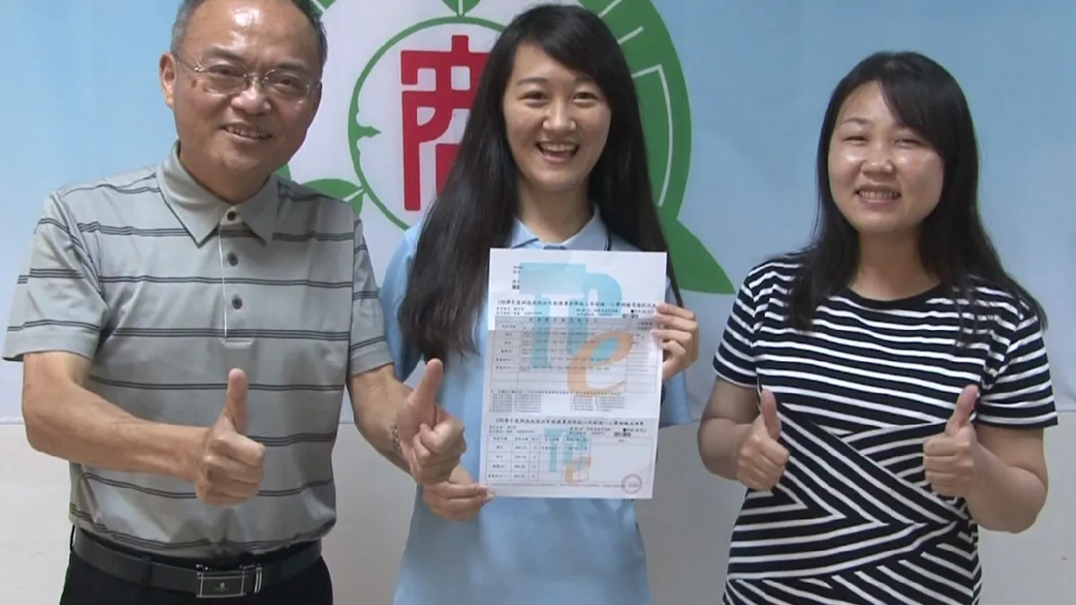 大學統測滿級分 劉沛岑說專心聽課是秘訣