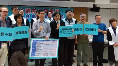 法律扶助基金會9日舉行記者會,決議成立「六輕空污受害者法律扶助專案」,受害居民及其家屬無須審查資力,即可獲得法律扶助。(法扶提供)