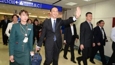 朱立倫稱早已預料這次大陸之行與「朱習會」會遭人抹黑。(BBC中文網)