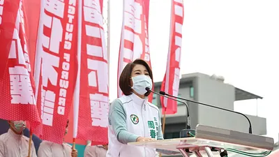 民進黨立委周春米11日於屏東市舉辦參選下屆屏東縣長黨內初選記者會。(周春米辦公室提供)