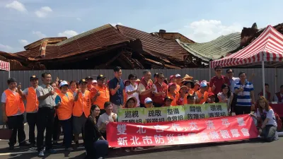 新北市災區演練觀摩合照。(圖/新北市消防局提供)