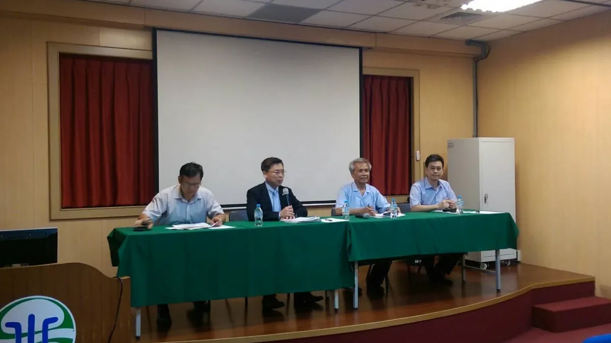 立法委員趙天麟至台水公司第七區管理處高雄給水廠關心大高雄用水現況。(圖/台水公司七區處提供)