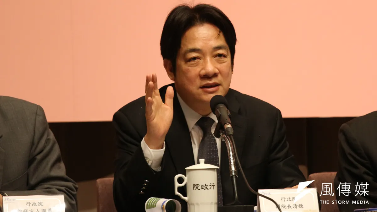 行政院16日召開「我國的少子女化對策-0-5歲幼兒教育及照顧篇」記者會,行政院長賴清德強調,之所以推動私托公共化,主要是基於教育整體提升,並非停止公共化政策停止。(陳韡誌攝)