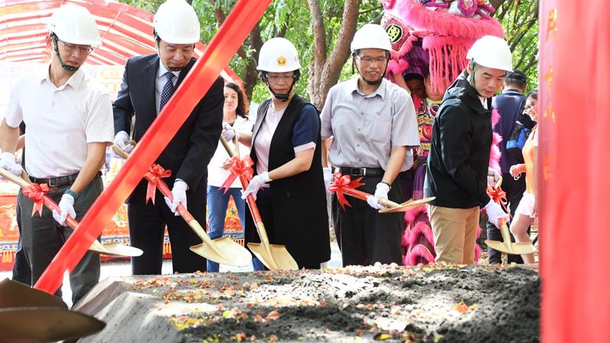 彰化縣東螺溪水綠廊道工程開工動土活動。(圖/彰化縣政府) 彰化縣東螺溪水綠廊道工程開工動土活動。(圖/彰化縣政府)