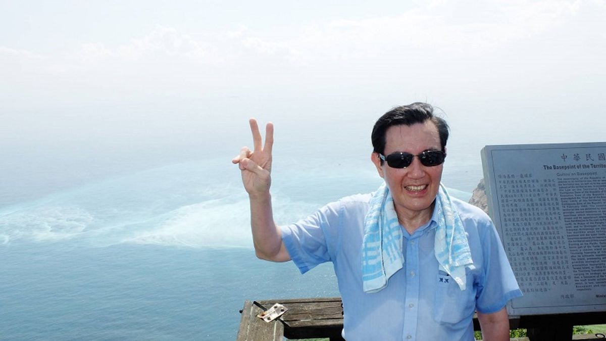 卸任前,馬英九總統在龜山島留影。(取自馬英九總統臉書) 卸任前,馬英九總統在龜山島留影。(取自馬英九總統臉書)
