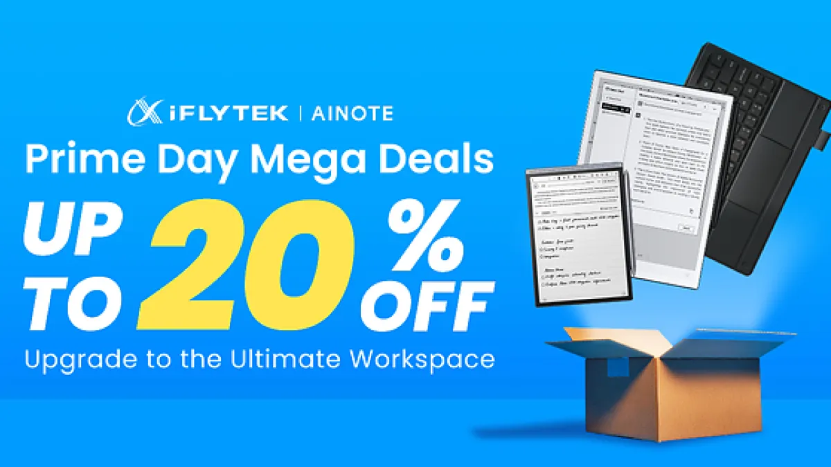 Upgrade Your Productivity: Save 20% on iFLYTEK AINOTE Series This Prime Day