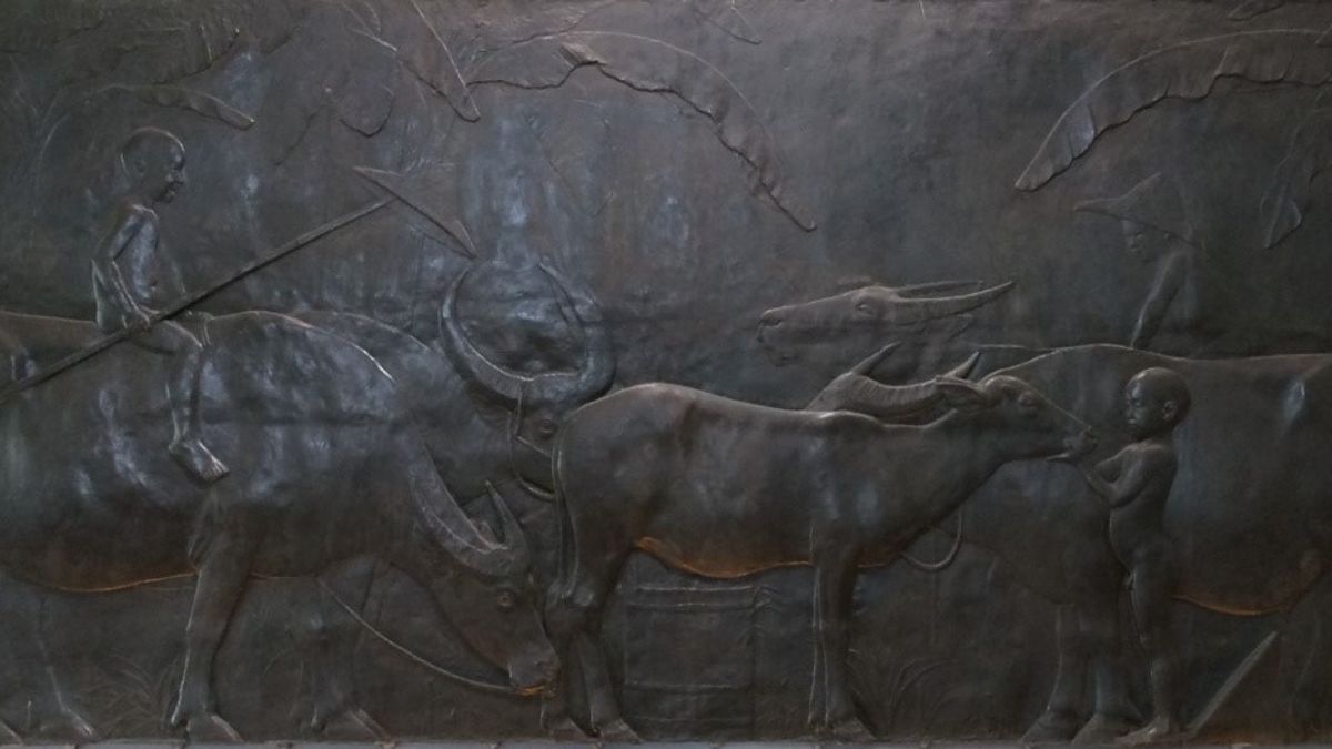 《水牛群像》成為黃土水一生的代表作。(張肇烜提供) 《水牛群像》成為黃土水一生的代表作。(張肇烜提供)